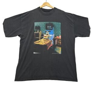 VTG 90's Wallace & Gromit Black Graphic Short Sleeve T-Shirt